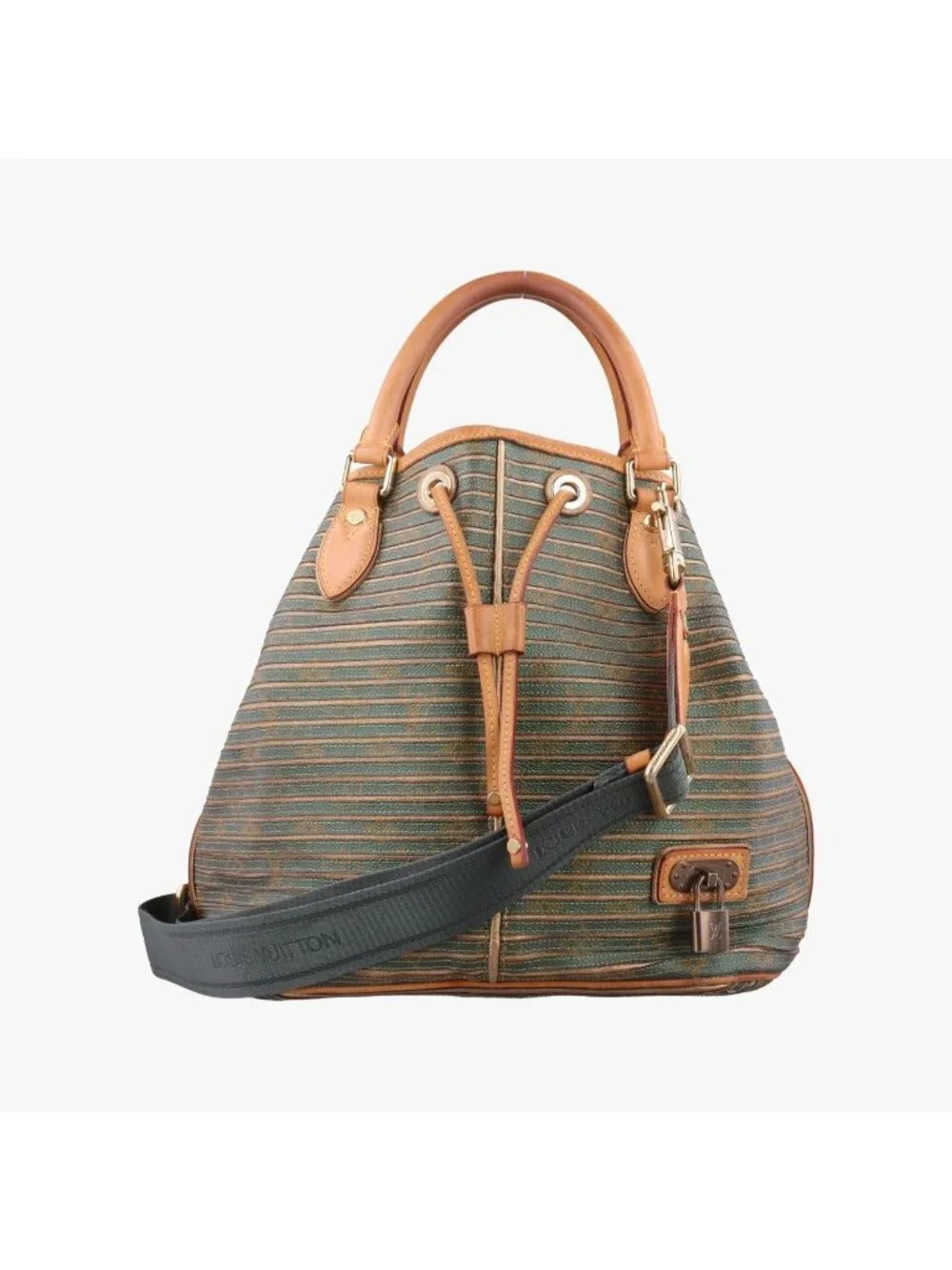 Louis Vuitton Neo Khaki Green Monogram Eden Calf Leather Shoulder